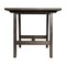 Merrick Lane Mabel Farmhouse Trestle End Table, Solid Wood Rustic Accent Table